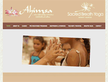 Tablet Screenshot of ahimsa.ca