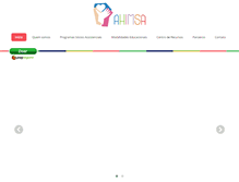 Tablet Screenshot of ahimsa.org.br